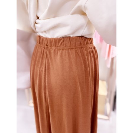 앞뒤 절개 허리밴드 롱스커트