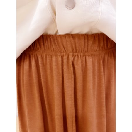 앞뒤 절개 허리밴드 롱스커트