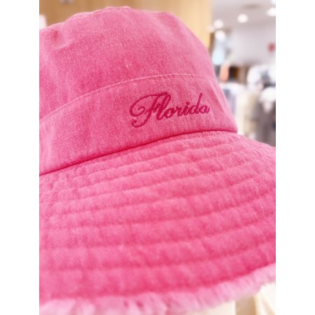 로우컷 자수 워싱 포인트 버킷햇