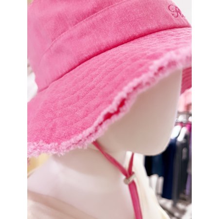 로우컷 자수 워싱 포인트 버킷햇