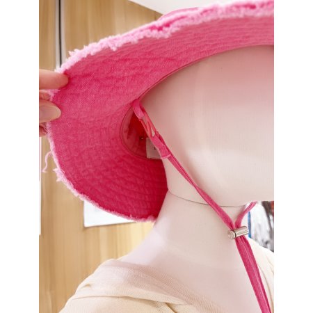 로우컷 자수 워싱 포인트 버킷햇