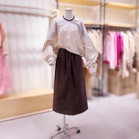 앞 뒤 중앙 절개 트임 스커트