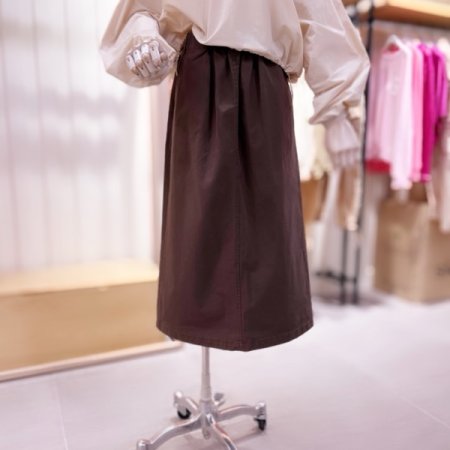 앞 뒤 중앙 절개 트임 스커트