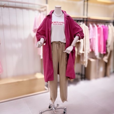 오버핏 벡버튼 포인트 미들 코트