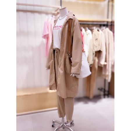 오버핏 벡버튼 포인트 미들 코트