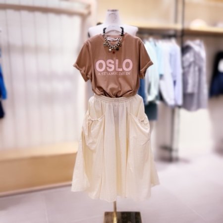 OSLO 후로피 포인트 티셔츠