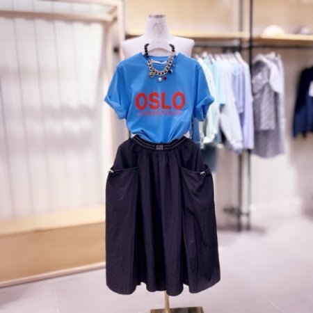 OSLO 후로피 포인트 티셔츠