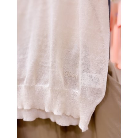 오픈카라 린넨 니트