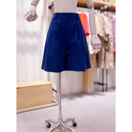 턱 디테일 5부 큐롯 반바지