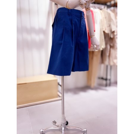 턱 디테일 5부 큐롯 반바지