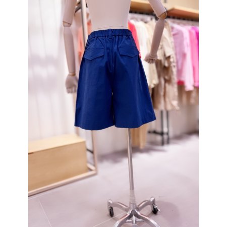 턱 디테일 5부 큐롯 반바지