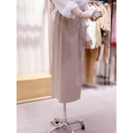 속밴딩 뒤 쌍입술 포인트 스커트