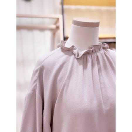 러플넥 루즈핏 원피스