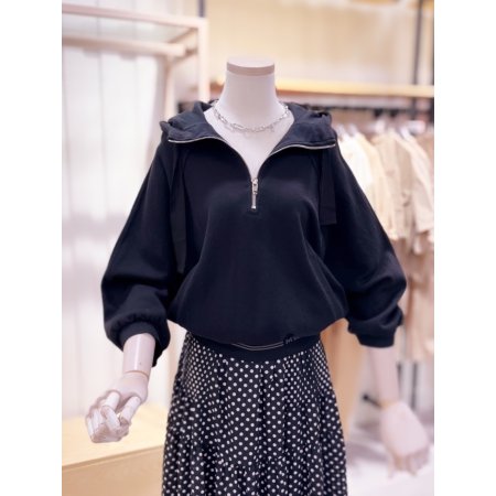 라글란 반집업 후드 티셔츠