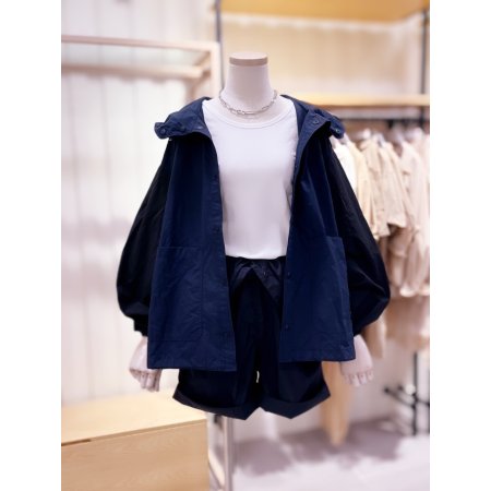 시에로 소매배색 셔츠형 점퍼