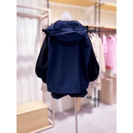 시에로 소매배색 셔츠형 점퍼