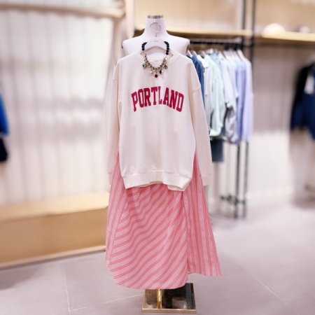 PORTLAND 루즈핏 맨투맨 티셔츠