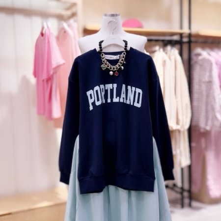 PORTLAND 루즈핏 맨투맨 티셔츠