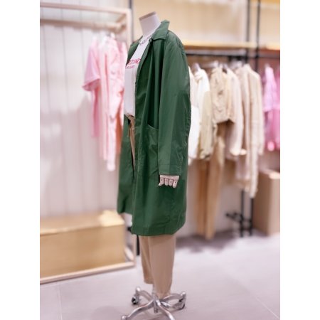 벡버튼 포인트 루즈핏 미들 코트