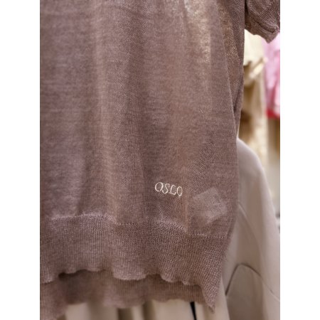 오픈카라 포인트 린넨 니트