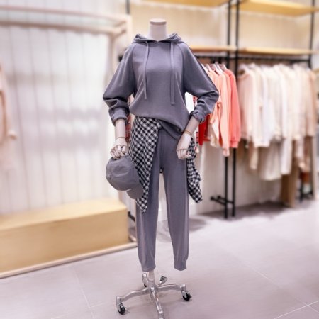 시에로 중심사 디테일 니트팬츠