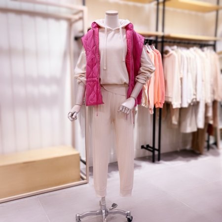 오버핏 밴딩 퀼팅 베스트