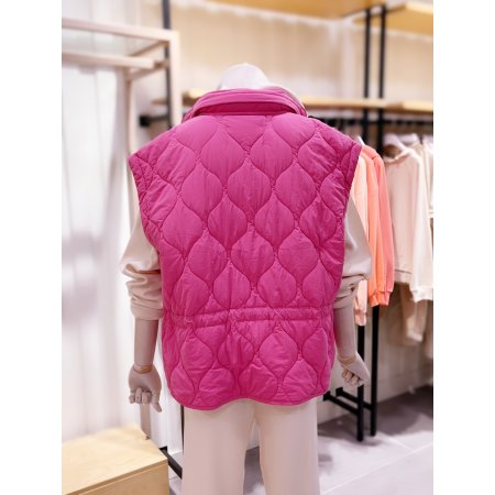 오버핏 밴딩 퀼팅 베스트