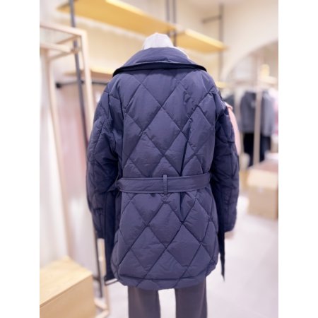 퀼팅 벨티드 다운점퍼