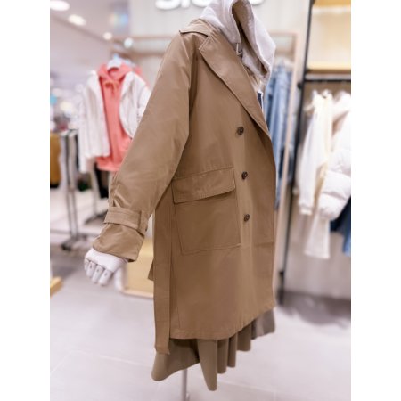 퀼팅내피 아웃포켓 트렌치코트