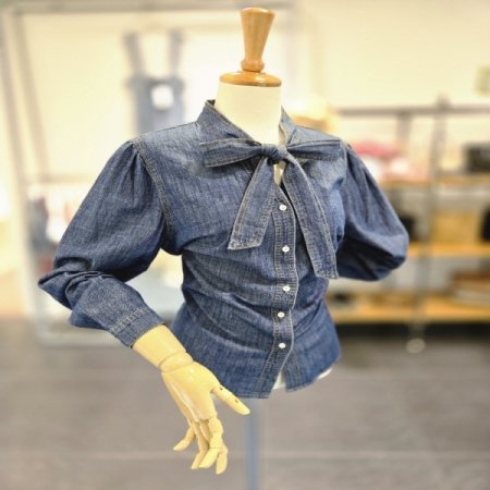 리본청블라우스