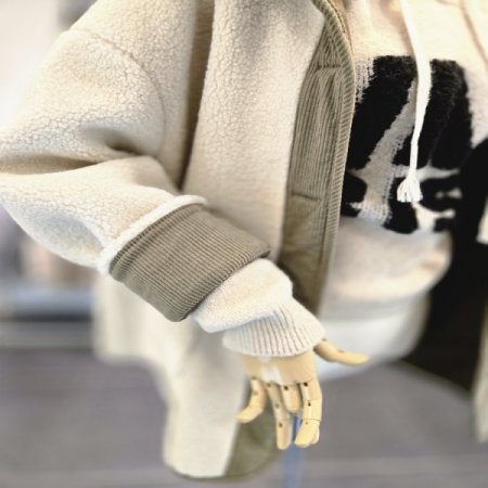 골덴뽀글이후드자켓