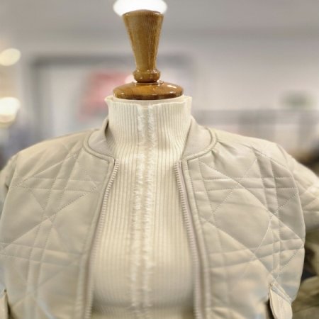 위즐퀼팅 레자자켓