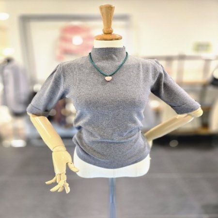 롤업단추반목니트