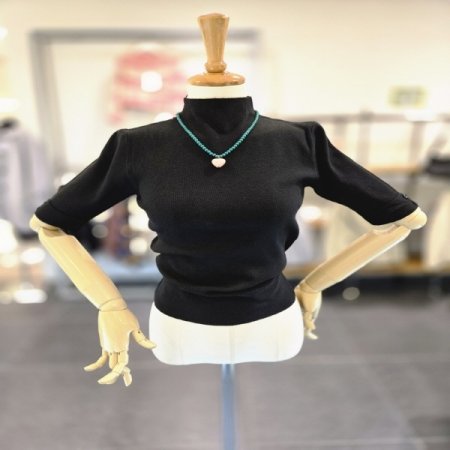 롤업단추반목니트