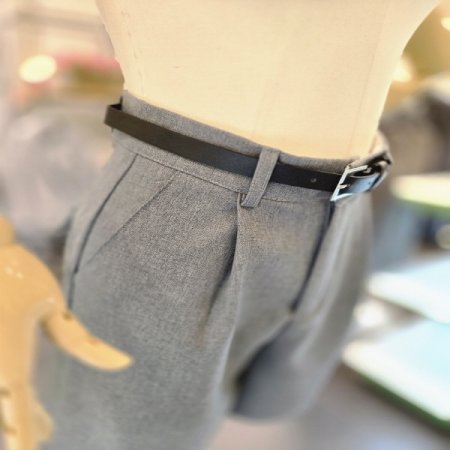 스프링핀턱5부팬츠