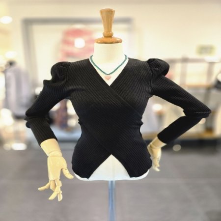 퍼프크로스니트