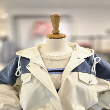 토리데님후드점퍼