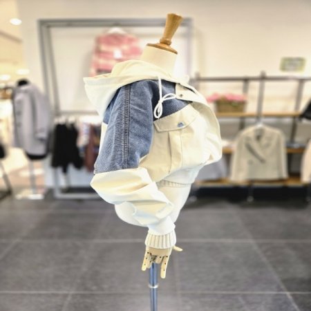 토리데님후드점퍼