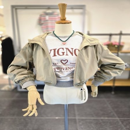 바스트링후드점퍼