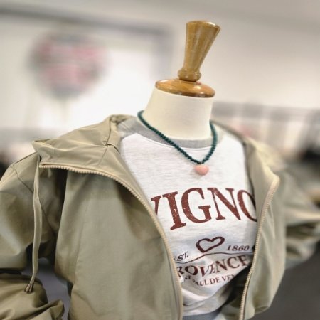 바스트링후드점퍼