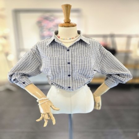 이비단추스트링셔츠