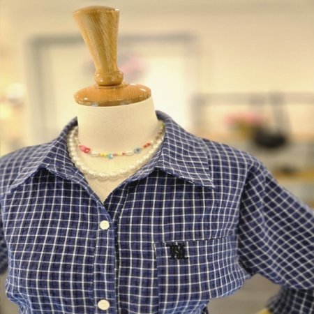 롤업첵포켓셔츠