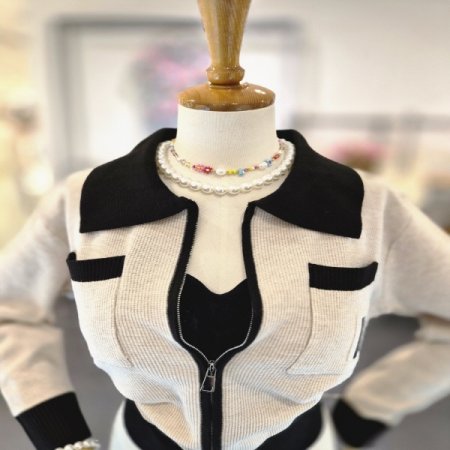 비포켓집업가디건