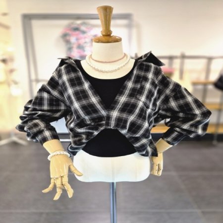 폴체크Set셔츠