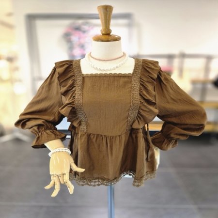 스퀘어리본블라우스B