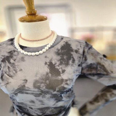 나염시스루티셔츠