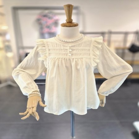 지비프릴단추블라우스