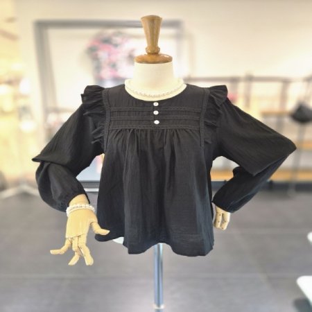 지비프릴단추블라우스