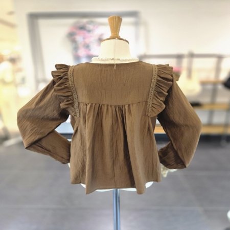 지비프릴단추블라우스