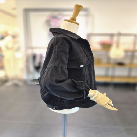 블랙스팽글청자켓